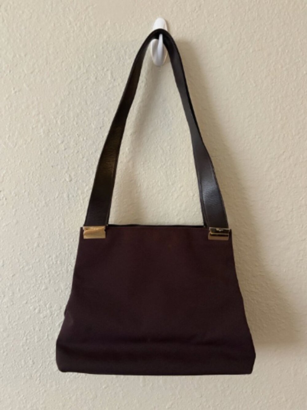 Salvatore Ferragamo Vintage Chocolate Brown Shoulder Bag with Gold Hardware